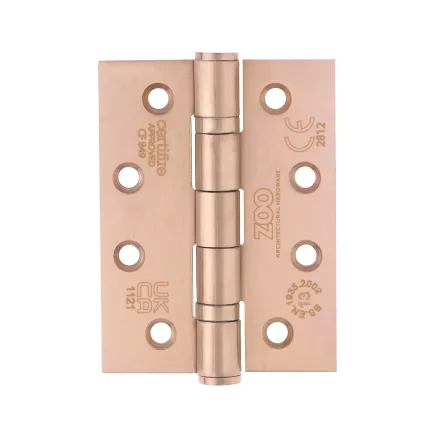 Zoo Hardware Grade 13 Ball Bearing Hinge - SS201 - CF849 - Tuscan Rose Gold