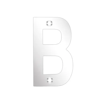 Zoo Hardware Letter - B - 75mm - Stainless Steel