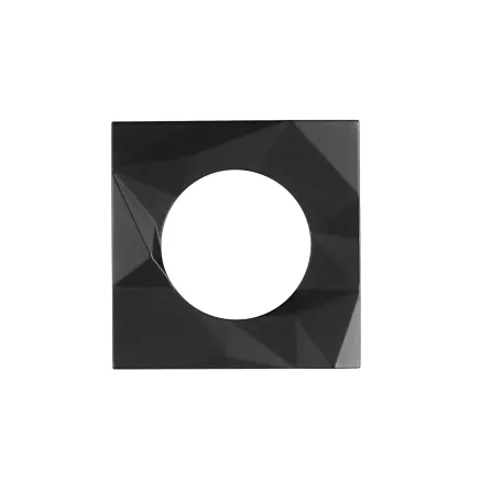 Zoo Hardware Spare Frattura Lever Square Rose Pack - Black