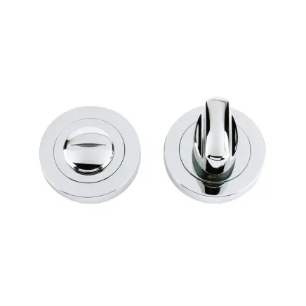 Zoo Hardware Turn & release on round rose - Polished Chrome