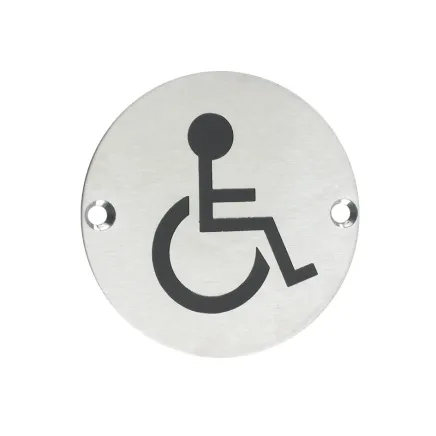 Zoo Hardware Sex Symbol - Disabled - 76mm dia - Satin Stainless