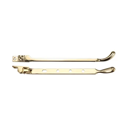 Zoo Hardware Bulb End Casement Stay - Polished Brass