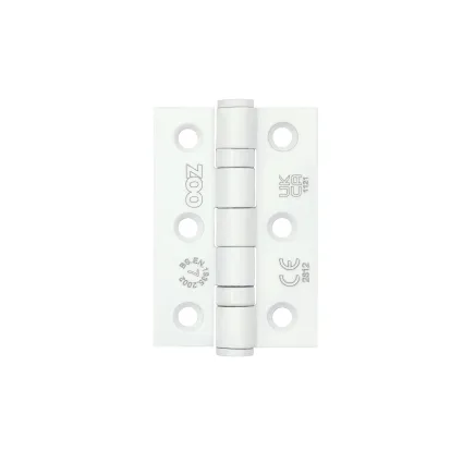 Zoo Hardware Stainless Steel Door Hinge UKCA/CE - Powder Coat White