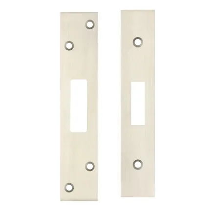Zoo Hardware Spare Acc Pk for UK Dead Locks - *BLANK* - contains Forend, Strike and Fixing Screws - Nickel
