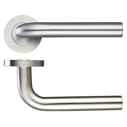 Zoo Hardware 19mm Radius Lever - Screw On Rose - Satin Stainless