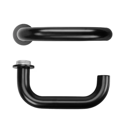 Zoo Hardware Maggiore Lever on 32mm Round Mini Rose - PVD Black