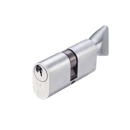 Zoo Hardware V5 60mm Oval Double Cylinder Keyed to Differ - Satin