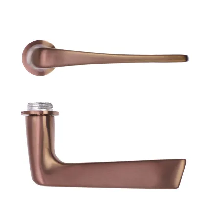 Zoo Hardware Como Lever on 32mm Round Mini Rose - PVD Bronze