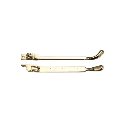 Zoo Hardware Bulb End Casement Stay - Polished Brass