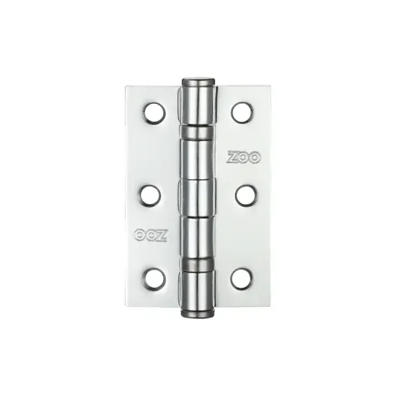 Zoo Hardware Door Hinge 2 Ball Bearing 3"x2"x2mm - Chrome