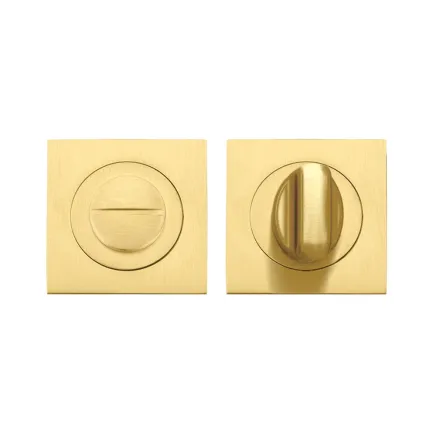 Zoo Hardware Square turn & release - Favo Satin Brass