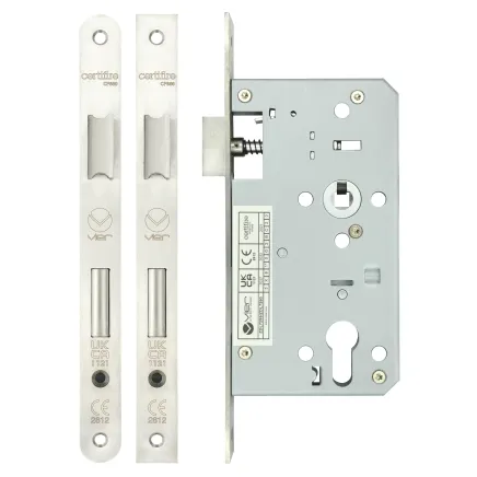 Zoo Hardware Din euro sashlock - 72mm c/c - backset 60mm - Satin Stainless