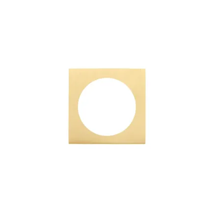 Zoo Hardware Spare square rose (turn & release) - Favo Satin Brass