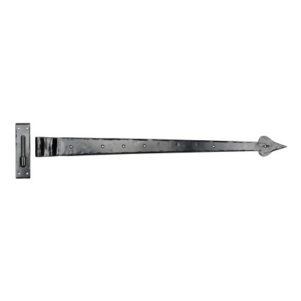 Black 35" Hook & Band Hinge - Cranked (pair)