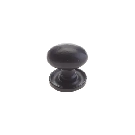 Zoo Hardware Oval Cupboard Knob - 1.5" - Black