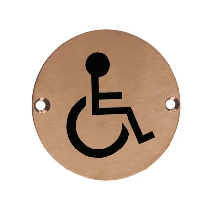 Zoo Hardware Sex Symbol - Disabled - 76mm dia - PVD Bronze