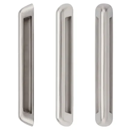 Zoo Hardware Anti Ligature Pull Handle 250mm CTC (280mm) Bolt Fix - Satin St. Steel - Stainless Steel