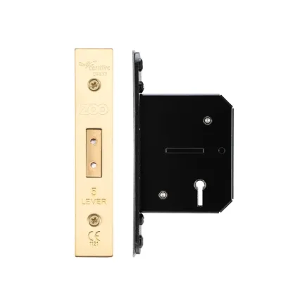 Zoo Hardware 5 Lever Dead Lock - 64mm C/W PVD Forend and Strike