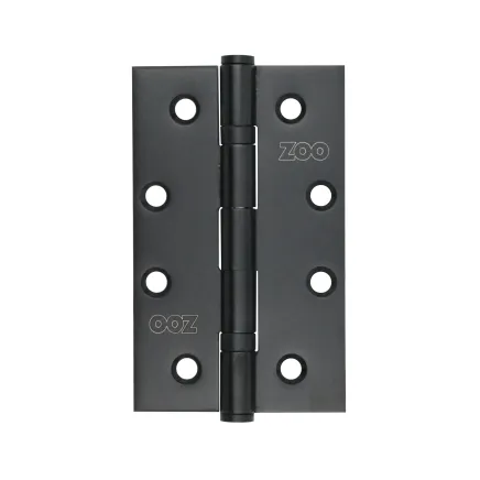 Zoo Hardware Slim Knuckle Bearing Hinge Stainless Steel - Grade 201 - 102 x 63 x 2.5mm - Matt Black