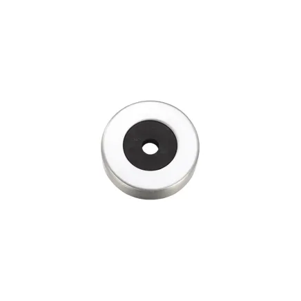 Zoo Hardware Rose Pack - 2 x Push on Roses - Suitable for Contract Aluminium 19mm and 22mm Pulls - Satin