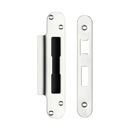 Zoo Hardware Spare Acc Pk for UK Sash Locks - contains Radius Forend, Strike and Fixing Screws - Stainless Steel