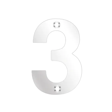 Zoo Hardware Numerals - Stainless Steel