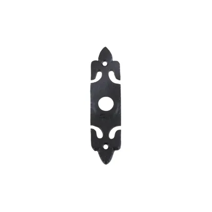 Zoo Hardware Bell Push with Rectangular Plate - 45mm x 77mm - Black