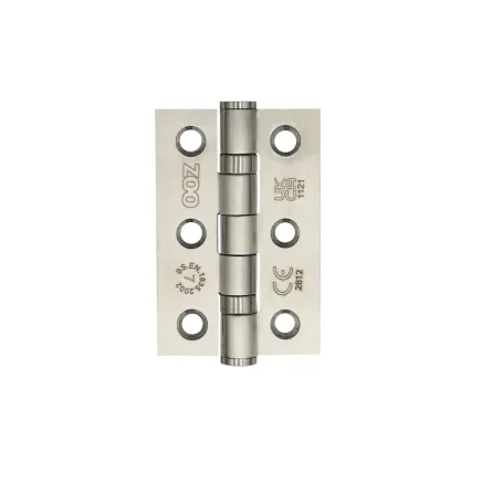 Zoo Hardware Stainless Steel Door Hinge UKCA/CE - Satin Stainless
