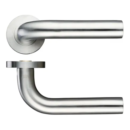 Zoo Hardware 22mm Radius Lever - Screw On Rose - Stainless Steel
