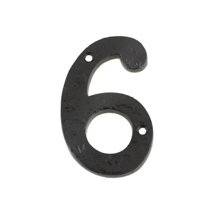 Zoo Hardware Numeral - No. 6 & 9 - 4" - Black