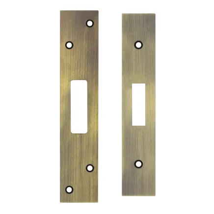 Zoo Hardware Spare Acc Pk for UK Dead Locks - *BLANK* - contains Forend, Strike and Fixing Screws - Bronze