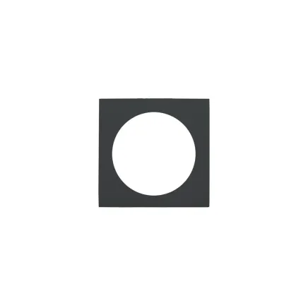 Zoo Hardware Spare square rose (turn & release) - Oscuro Matt Black