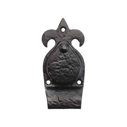 Zoo Hardware Fleur De Lys Cylinder Cover - 5" - Black