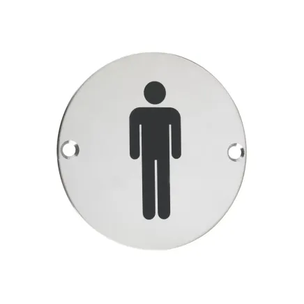 Zoo Hardware Sex Symbol - Male - 76mm dia - Stainless Steel