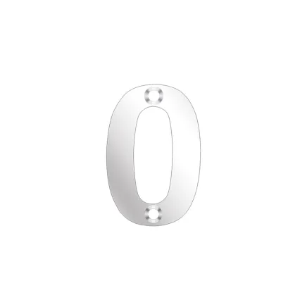 Zoo Hardware Numerals - 50mm - Stainless Steel