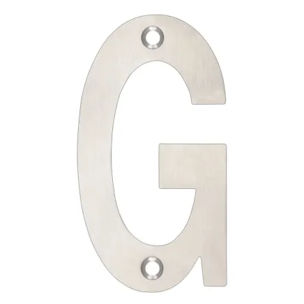 Zoo Hardware Letter - G - 75mm - Satin Stainless