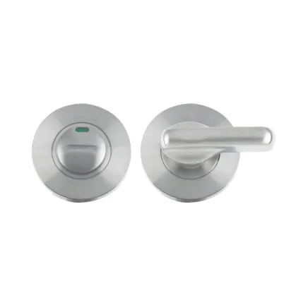 Zoo Hardware Disabled Turn and Release with Indicator complete with Escutcheons & 5mm Spindle - Grade 201 - Stainless Steel