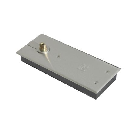Rutland TS.7004 Non Hold Open Floor Spring & BC c/w Cover Plate & DA Pack, Satin Stainless Steel