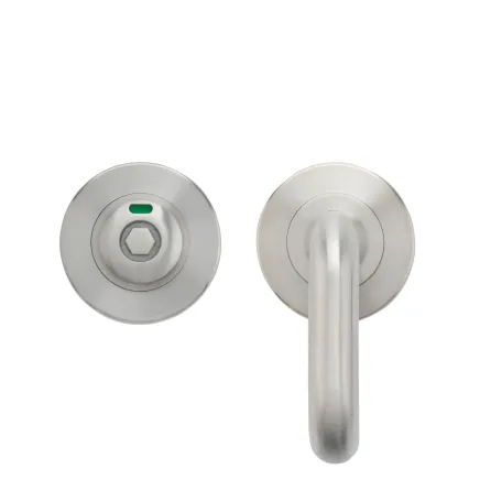 Zoo Hardware Disabled RTD Turn and HEX Release with indicator on 52mm rose - Satin Stainless