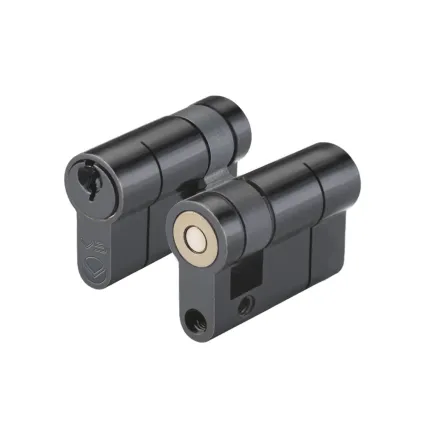 Zoo Hardware 45mm Euro Single Keyed to Differ - Black