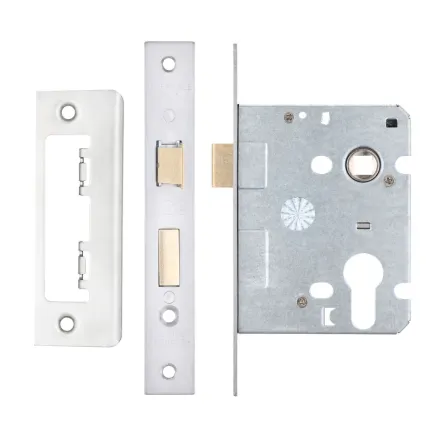 Zoo Hardware Euro Profile Sashlock 3" / 76mm - Satin Stainless