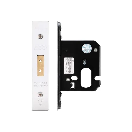 Zoo Hardware Oval Profile Dead Lock - 64mm C/W SSS Forend and Strike - Stainless Steel