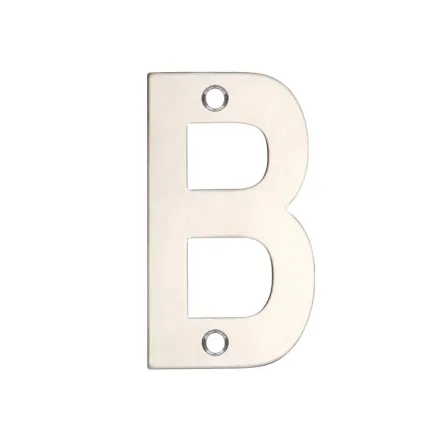 Zoo Hardware Letter - B - 75mm - Stainless Steel