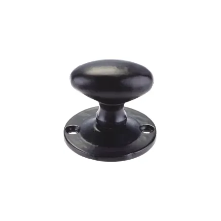 Zoo Hardware Oval Rack Bolt Thumb Turn - Black