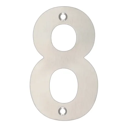 Zoo Hardware Numerals - Satin Stainless