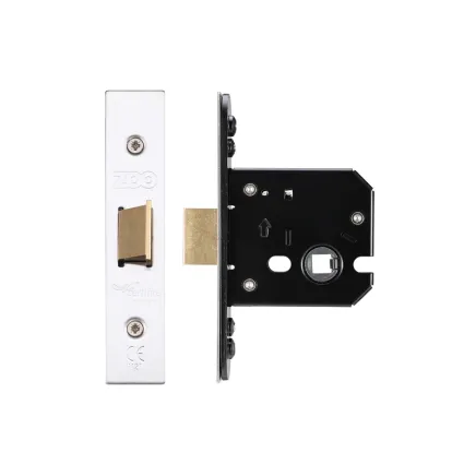 Zoo Hardware Flat latch - 64mm C/W PVD Forend and Strike - Satin Stainless