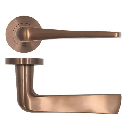 Zoo Hardware Como Lever on Round Rose - Bronze