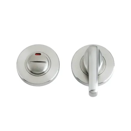 Zoo Hardware Disabled Turn and Release with Indicator complete with escutcheons and 5mm spindle - Satin Stainless