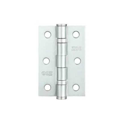 Zoo Hardware Door Hinge 2 Ball Bearing 3"x2"x2mm - Satin Chrome