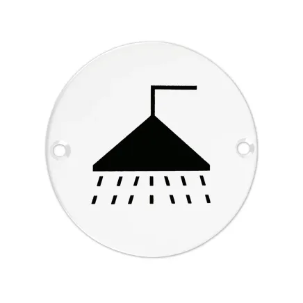 Zoo Hardware Shower - 76mm dia - White
